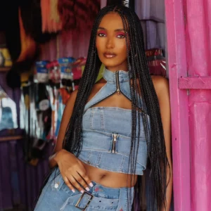 Black Bonestraight extensions